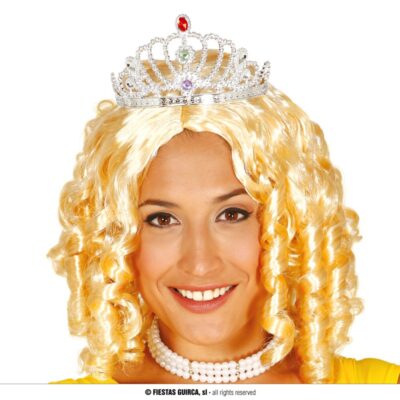 SILVER TIARA MED STENAR