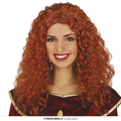 RÖDHÅRIG LOCKIG PERUK