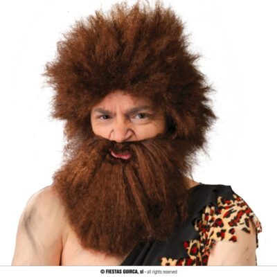 GROTTMAN PERUK MED SKÄGG