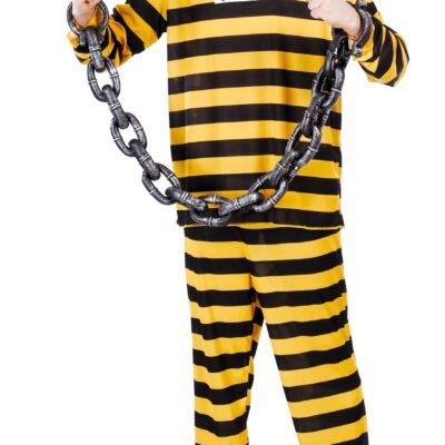 FÅNGE GUL/SVART (DALTON) DRÄKT