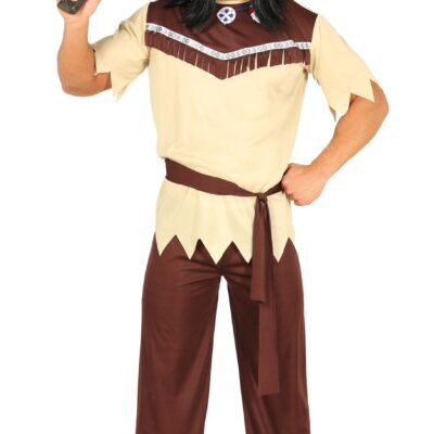 INDIAN DRÄKT VIT/BRUN